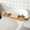 SoBuy Αξεσουάρ μπάνιου σετ ράφι για μπανιέρα μπανιέρα ξύλινο FRG212-N