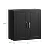 SoBuy Μπάνιο κρεμασμένο κρεμαστό ντουλάπι κουζίνας μαύρο frg231-shh