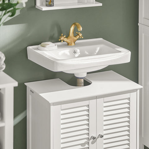 SoBuy Μπάνιο μπάνιο μπάνιο μπάνιο μπάνιο με λευκά συρτάρια Frg237-W