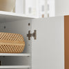 SoBuy Σύγχρονη πίστη αποθήκευση αποθήκευση ντουλάπα κουζίνα διάδρομο στεντό Crepse 80x34x95cm FSB70-W