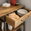 SoBuy Credenza με 1 συρτάρι και 2 ράφια στο συρτάρι κουζίνα κουζίνα ψηλά τραπέζι τραπέζι vintage 120x45x90cm fsb71-pf