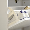 SoBuy Κασκόλ με 2 πτερύγια, διαμέρισμα 1 ημέρας και 1 πόρτα, στενό ράφι παπουτσιών, λευκό, 102x24x96cm FSR114-W