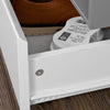 SoBuy Βελγικό ράφι παπουτσιών λευκό κάτοχο αγκαλιές με κάθισμα FSR37-W