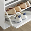 SoBuy Scarp με πτερύγιο και μαξιλάρι για παπούτσια, χρώμα: λευκό, διαστάσεις: περίπου 62 x 46 x 26 cm FSR98-W