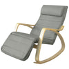 SoBuy Καρέκλα καρέκλα καρέκλα χαλάρωση πολυθρόπαλο poggin Ρυθμιζόμενα πόδια γκρι fst16-dg