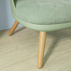 SoBuy Πολυθρόνα με poglipiesi σκανδιναβική καρέκλα χλοοτάπητα γκρι πράσινο fst63-gr