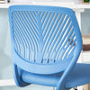 SoBuy Περιστρεφόμενη καρέκλα για καρέκλα γραφείου μπλε υπνοδωμάτιο ύψος 46-58cm fst64-bl