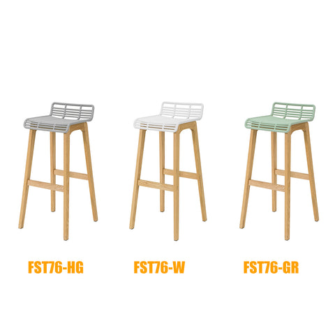 SoBuy Σύγχρονα σκαμνιά κουζίνας σκαμνιά ψηλές καρέκλες καρέκλες σκαμνιού, γκρι, fst76-hg