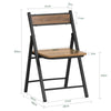 SoBuy Πτυσσόμενο καρέκλα καρέκλα ύψος 33cm vintage στυλ 46x48x80 cm fst88-pf