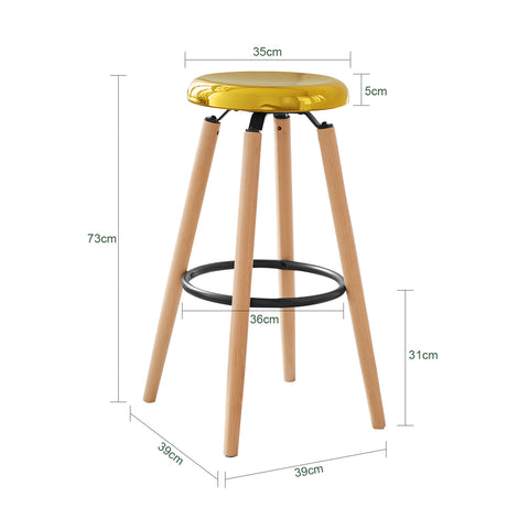 SoBuy Μπαρ Σκαμπό σκαμνί Υψηλή καρέκλα κουζίνας τολμηρά πόδια κουνού