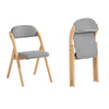 SoBuy Πτυσσόμενη καρέκλα, καρέκλα κουζίνας με κάθισμα και πλάτη, καρέκλα οξιάς, FST92-N