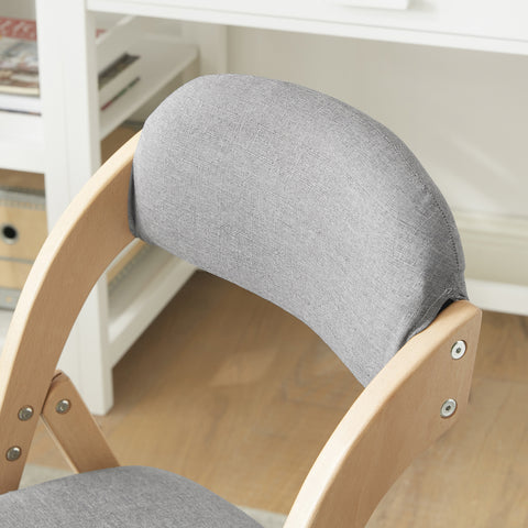 SoBuy Πτυσσόμενη καρέκλα, καρέκλα κουζίνας με κάθισμα και πλάτη πλάτης, καρέκλα γραφείου οξιάς, FST92-N