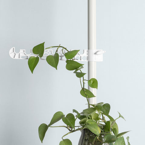 SoBuy Μπαλκόνι φυτά κάτοχος ράφι λουλουδιών λουλουδιών για φυτά μπαλκόνι ρυθμιζόμενο ύψος: 259-314 cm, kls09-w