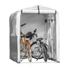 SoBuy Αδιάβροχη κουρτίνα ποδηλάτων UV προστασία UV κουρτίνα γκαράζ για ποδήλατο πολλαπλών χρήσεων κουρτίνα κήπου σε ασημένιο χρώμα, 120x176x163 cm, kls11