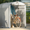 SoBuy Αδιάβροχη κουρτίνα ποδηλάτων UV προστασία UV κουρτίνα γκαράζ για ποδήλατο πολλαπλών χρήσεων κουρτίνα κήπου σε ασημένιο χρώμα, 120x176x163 cm, kls11