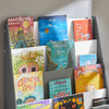 SoBuy Βιβλιοπωλείο Montessorian για παιδιά Shepherd Shepherdas Holder Holder Children's Bookcase Grey KMB32-HG