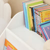 SoBuy Παιδικό ράφι με 3 διαμερίσματα, παιχνίδια για παιχνίδια, παιδική βιβλιοθήκη White, 60x48x53cm KMB54-W