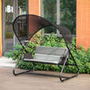 SoBuy Dondole καρέκλα Κήπος Swing Rocking Garden Bench με γκρίζα χωρητικότητα φόρτωσης σκηνής 300 kg ogs58-hg